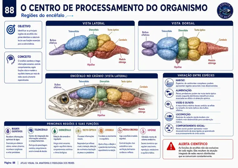 Prancha visual do Atlas de Anatomia e Fisiologia dos Peixes