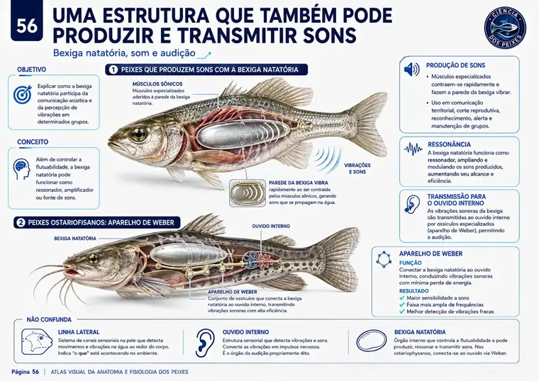 Prancha visual do Atlas de Anatomia e Fisiologia dos Peixes